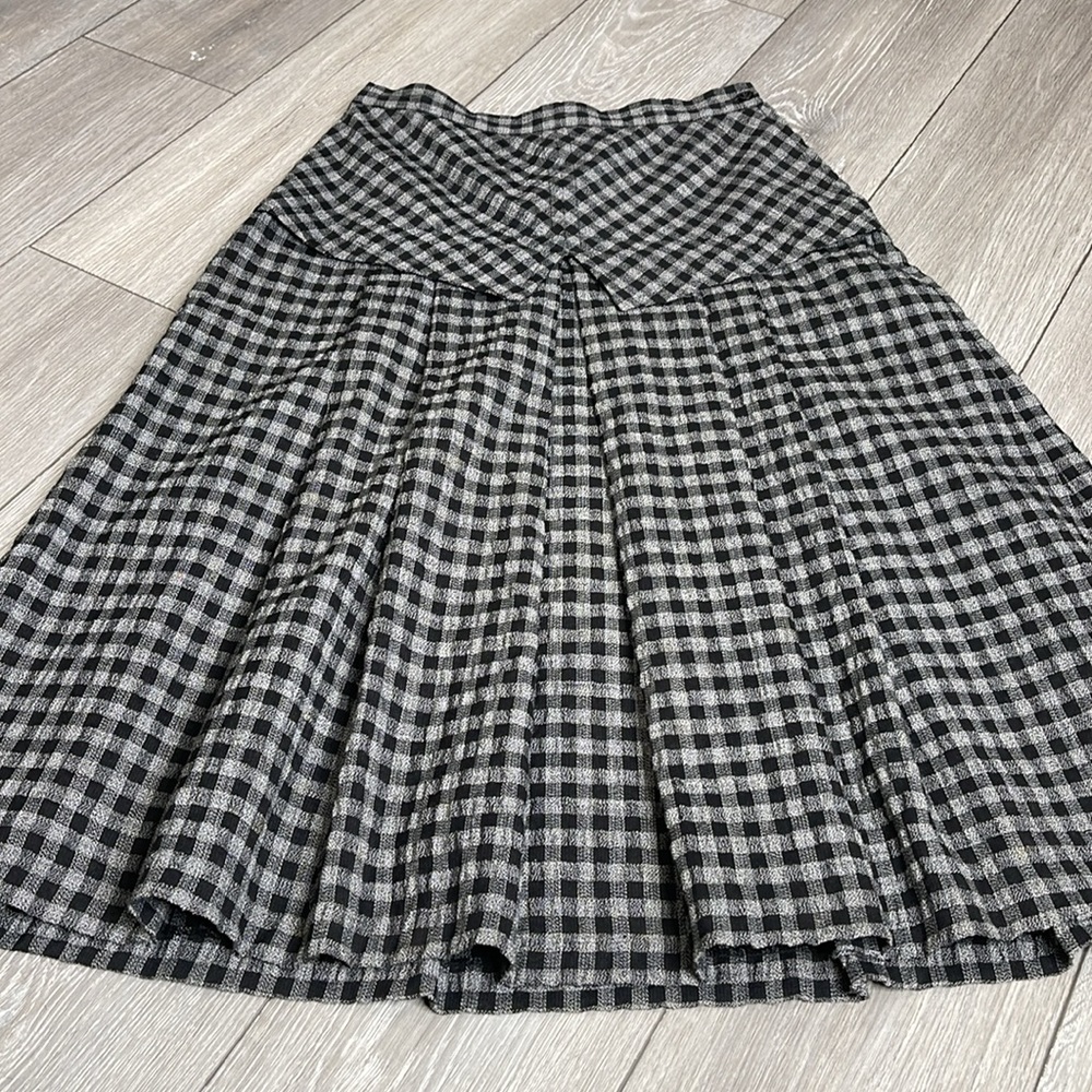 Vintage Arda Ruse Check Pleated Soviet Skirt - Picture 15 of 17